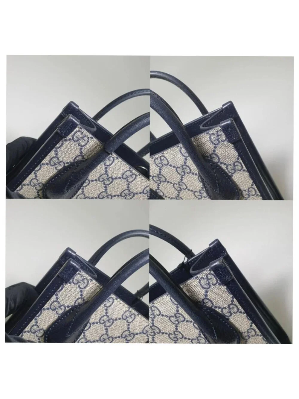 Authentic Gucci Mini GG Supreme Tote Crossbody Bag
